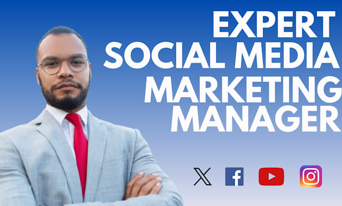 Gig Preview - Be your pro social media marketing manager, content creator