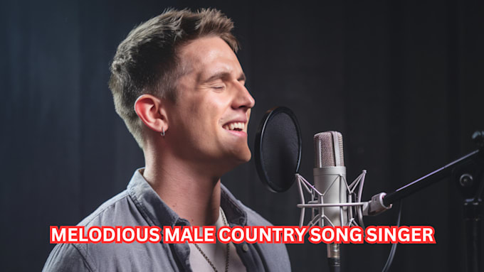 Gig Preview - Create fantastic male vocal custom country song, indie pop, folk as male singer