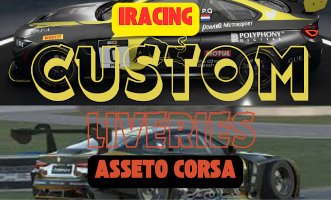 Gig Preview - Create a custom livery for iracing and assetto corsa