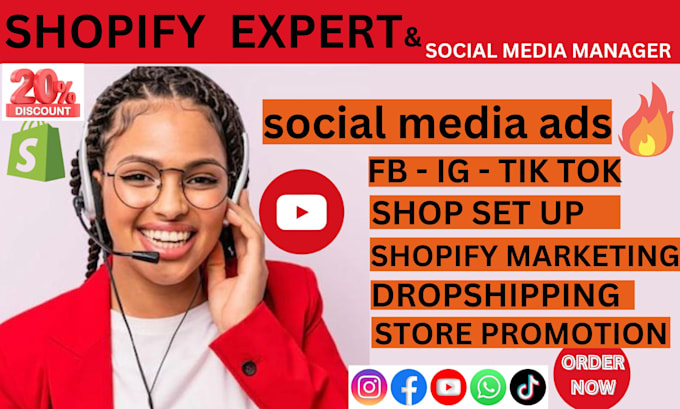 Gig Preview - Boost shopify store seals shopify dropshipping marketing fb ads, tiktok, ig ads