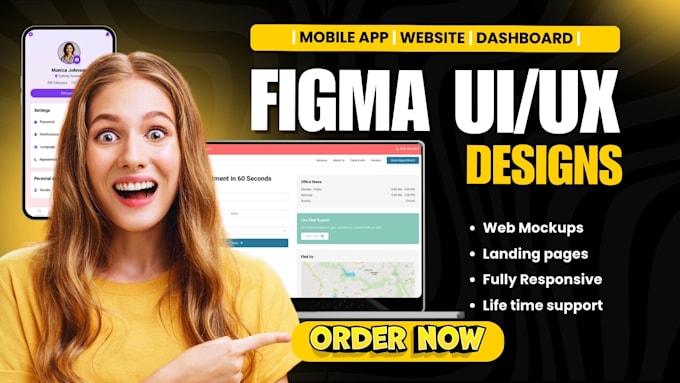 Bestseller - design modern figma ui ux app, website dashboard, xd mockups