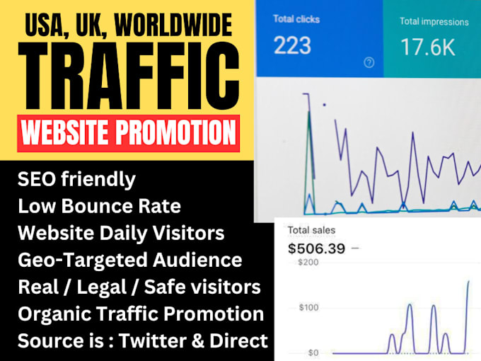 Gig Preview - Do organic USA,UK business website traffic to increase sales through leads