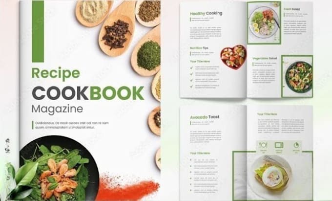 Bestseller - write your cookbook, food diary, cookbook formatting, recipes book design, ebook