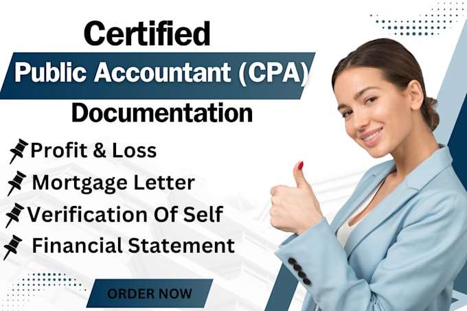 Gig Preview - Obtain a CPA verified financial document for official use