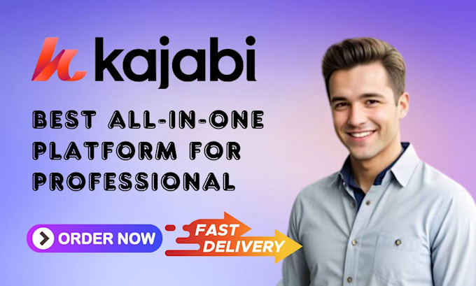 Gig Preview - Kajabi website design kajabi online course kajabi sales funnel, thinkific