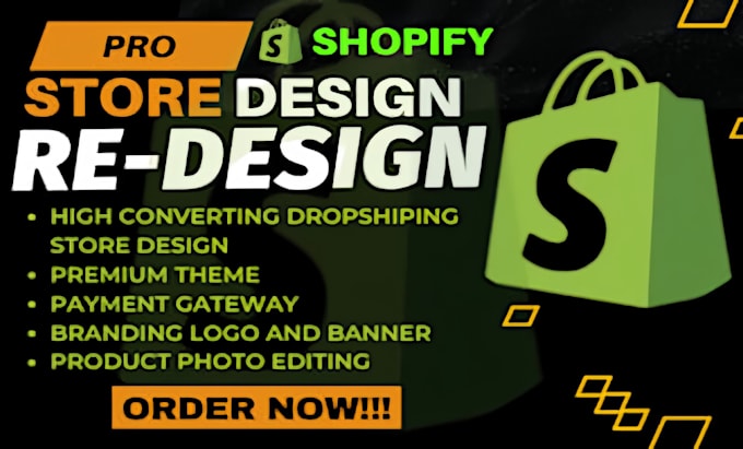 Bestseller - setup profitable shopify website or shopify store design