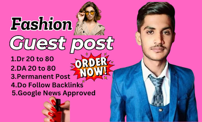 Gig Preview - Publish your article on high authority fashion website