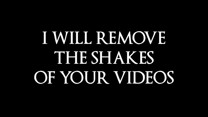 Bestseller - remove the shake in your videos