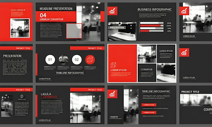 Gig Preview - Do powerpoint redesign, business powerpoint template, canva presentation design