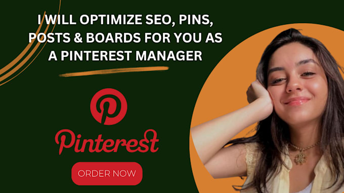 Gig Preview - Optimize seo, pins, posts, boards, as a pinterest marketing manager