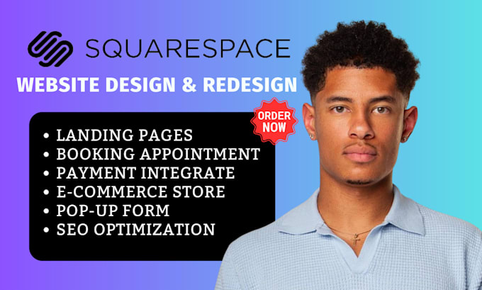 Gig Preview - Build squarespace website design squarespace website development or redesign