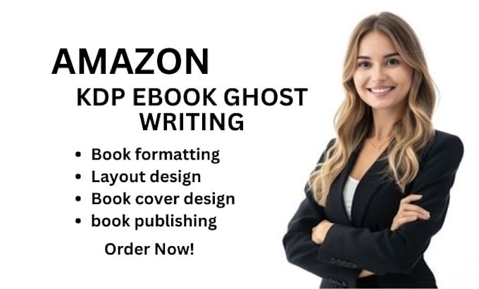 Gig Preview - Ghostwrite books and ebooks do KDP book formatting amazon KDP book publishing