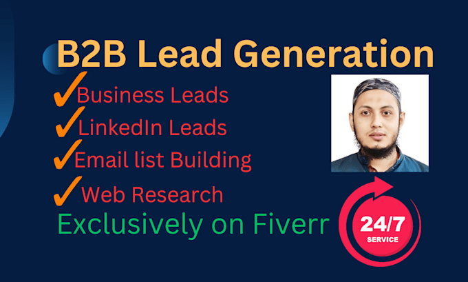 Gig Preview - Do b2b lead generation by using web research