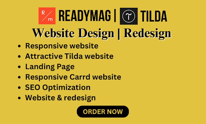 Gig Preview - Build a readymag website tilda carrd bandzoogle wix studio