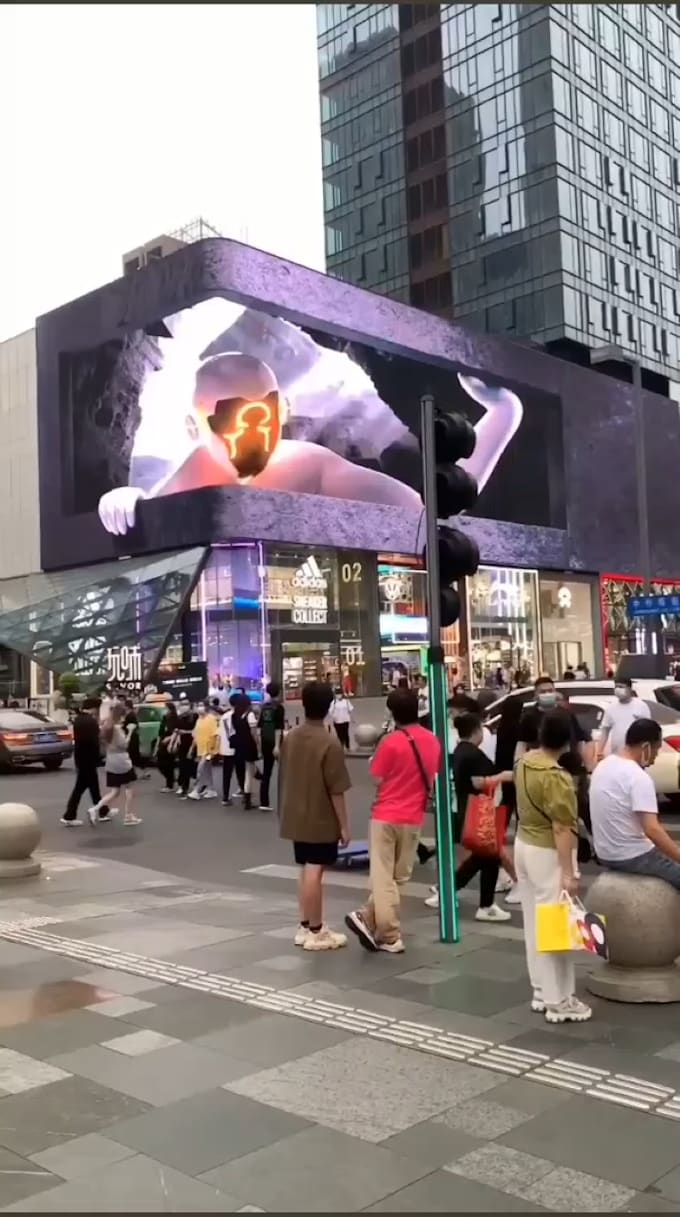 Gig Preview - Create 3d anamorphic billboard animation, 3d billboard, 3d anamorphic cgi ads