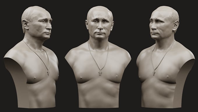 Gig Preview - Do 3d realistic bust model head face mask model