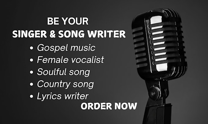 Gig Preview - Be female songwriter for your country song female singer soulful lyric writer