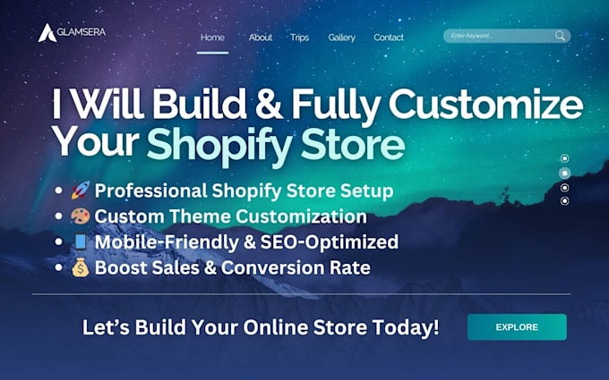 Bestseller - build and fully customize your shopify website for a professional online store