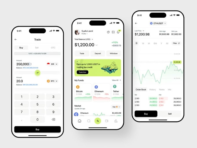 Bestseller - develop crypto wallet app, fintech app, bill payment app, investment app