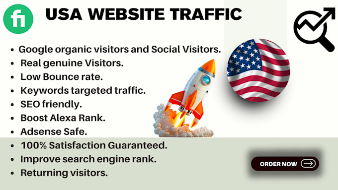 Gig Preview - Drive USA,UK organic and targeted audiences to your website