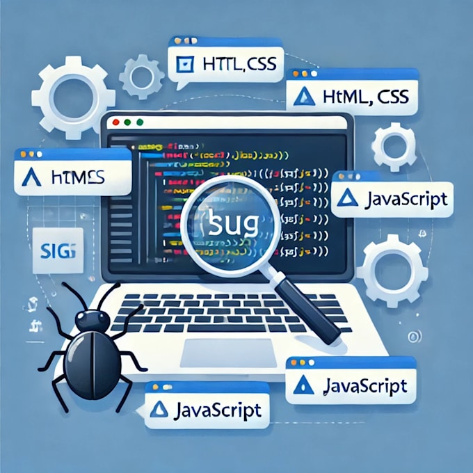 Gig Preview - Fix any bug in html, css, javascript, jquery, bootstrap,dot net and sql