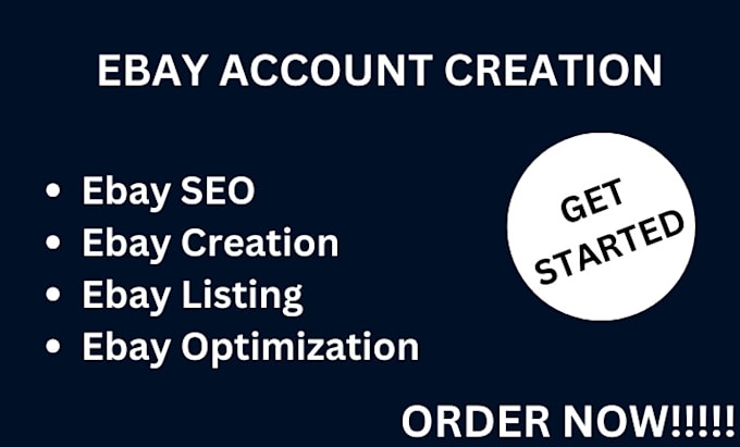 Gig Preview - Create and setup a verified ebay seller account, ebay listing, ebay seo