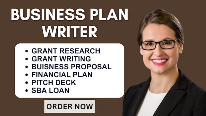 Bestseller - craft business plan, pitch deck, grant proposal for startups investor, sba loan