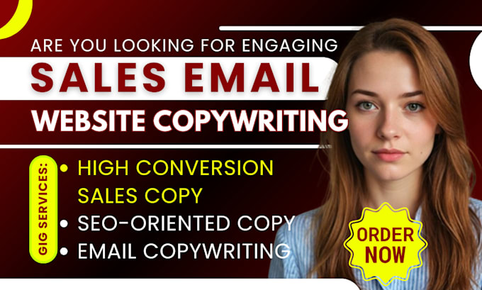 Gig Preview - Write engaging and persuasive sales copy for website, emails ad copywriting