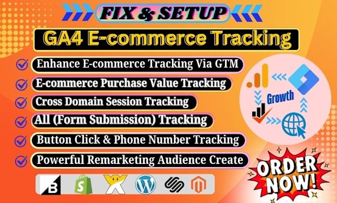 Bestseller - setup ga4 enhance ecommerce, lead form tracking via GTM for advance decisions