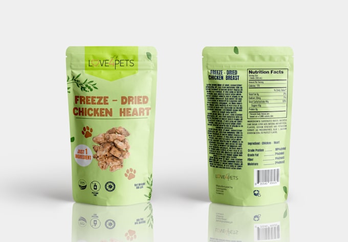 Gig Preview - Design pet food packaging