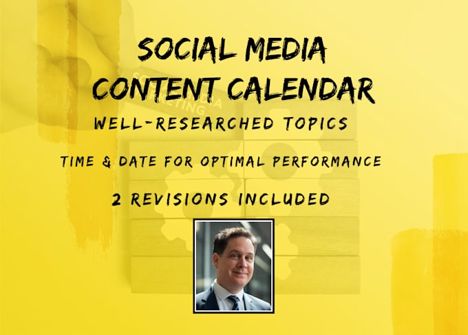 Gig Preview - Create a social media content calendar to grow your audience