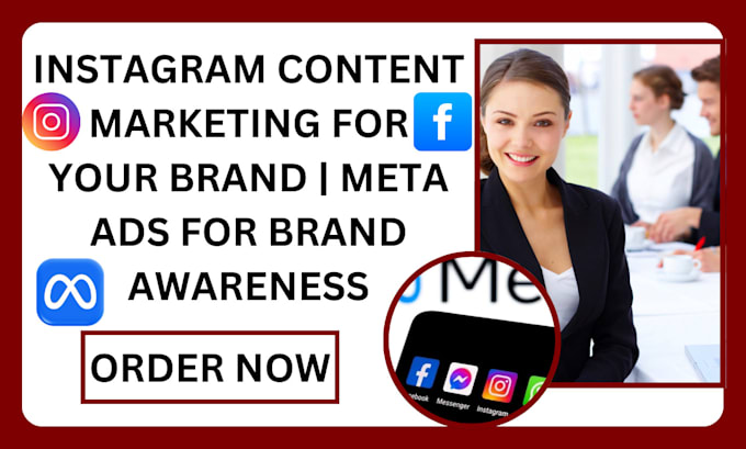 Gig Preview - Do instagram content marketing for your brand, meta ads for brand awareness