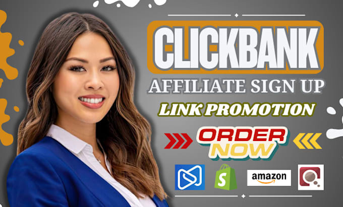 Gig Preview - Do clickbank affiliate link, clickbank affiliate signup promotion affiliate link