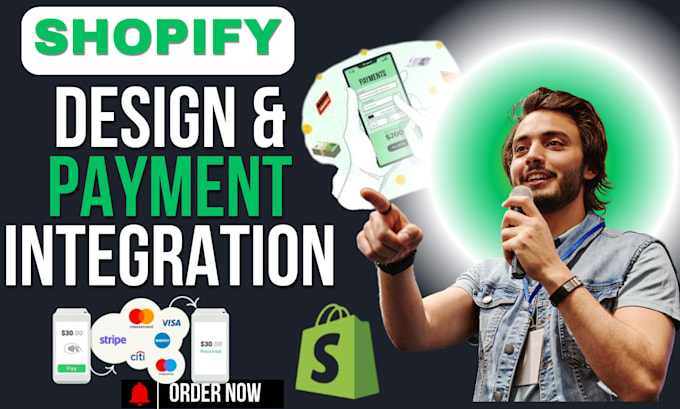 Gig Preview - Design shopify dropshipping store create shopify website setup payment gateway