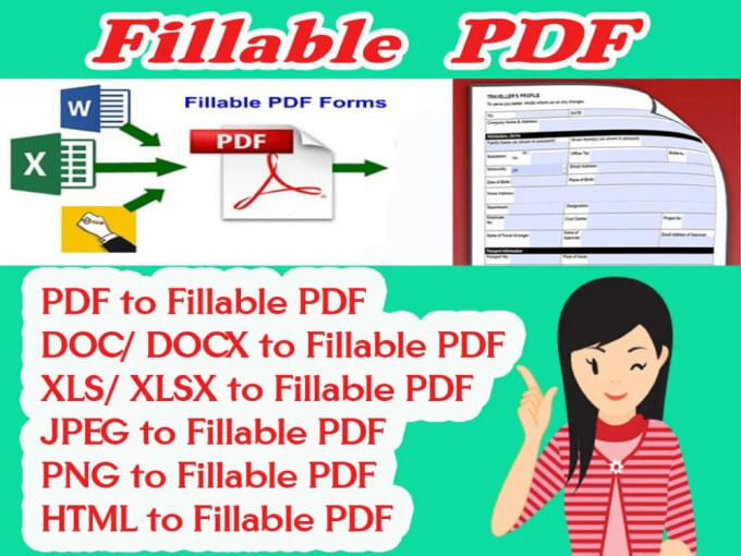 Gig Preview - Create professional fillable PDF form and digitally sign PDF