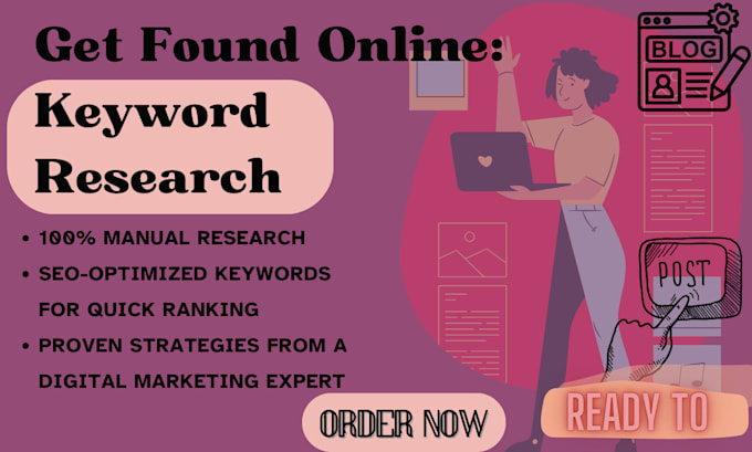 Gig Preview - Do advanced SEO keyword research for higher google ranking