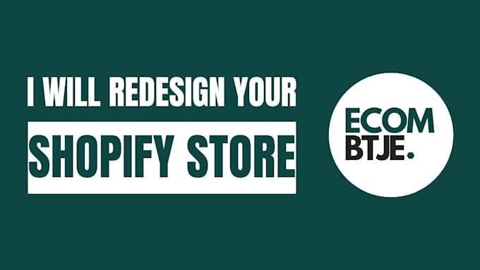 Gig Preview - Redesign your shopify store with a premium theme