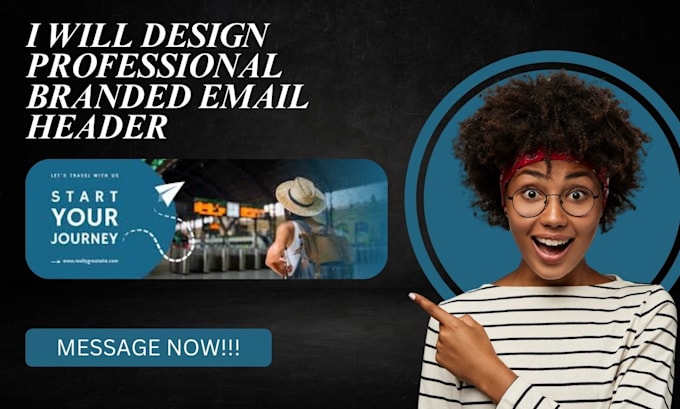 Gig Preview - Design a professional branded email header for your business