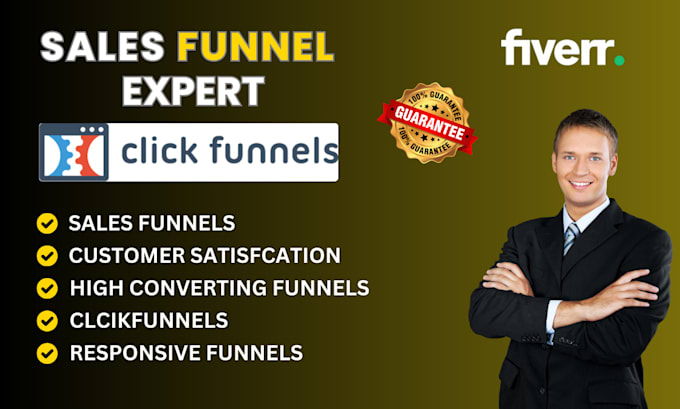 Gig Preview - Design a clickfunnels landing page or sales funnel