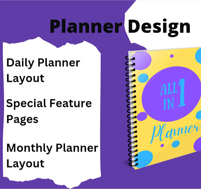 Gig Preview - Design an amazing monthly planner for you