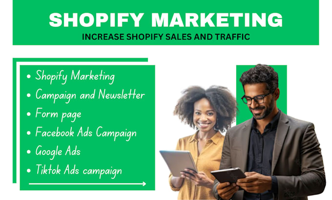 Gig Preview - Do shopify marketing promotion increase shopify traffic