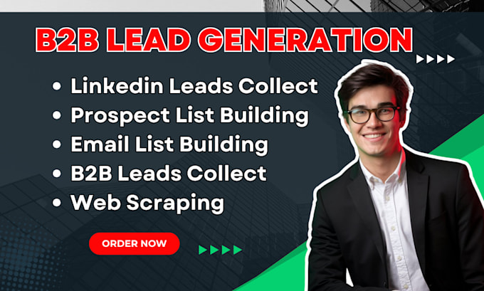 Gig Preview - Targeted email list building, b2b lead generation, and linkedin leads