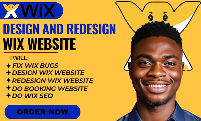 Gig Preview - Redesign wix website,design wix website,wix blog,fix wix bug,wix seo,setup ads