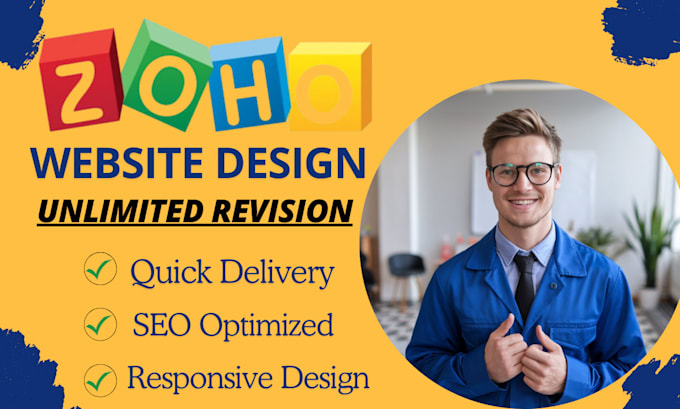 Gig Preview - Design zoho website zoho landing page zoho sites website zoho email marketing