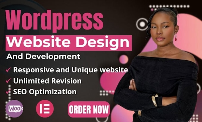 Gig Preview - Create responsive wordpress website development and wordpress website design