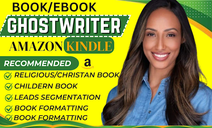 Gig Preview - Ebook ghostwriter, KDP book writer, ghost book writer, nonfiction ghostwriter