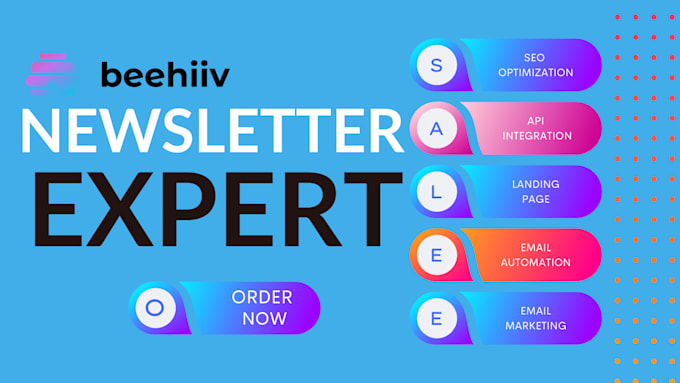 Gig Preview - Be your beehiiv manager, beehiiv complete setup, make beehiiv newsletter website