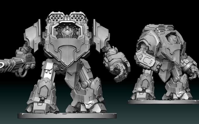 Gig Preview - Do custom 3d warhammer 40k 3d tabletop miniature 3d printing action figure