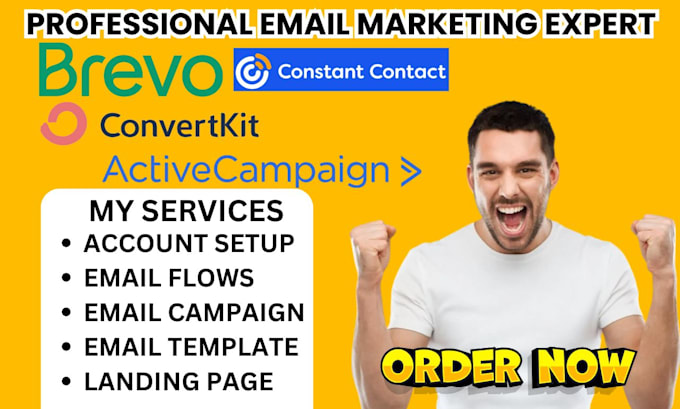 Gig Preview - Setup brevo constant contact convertkit activecampaign email campaign automation