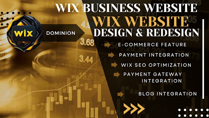 Gig Preview - Wix business website, wix website design, wix online store, wix studio website